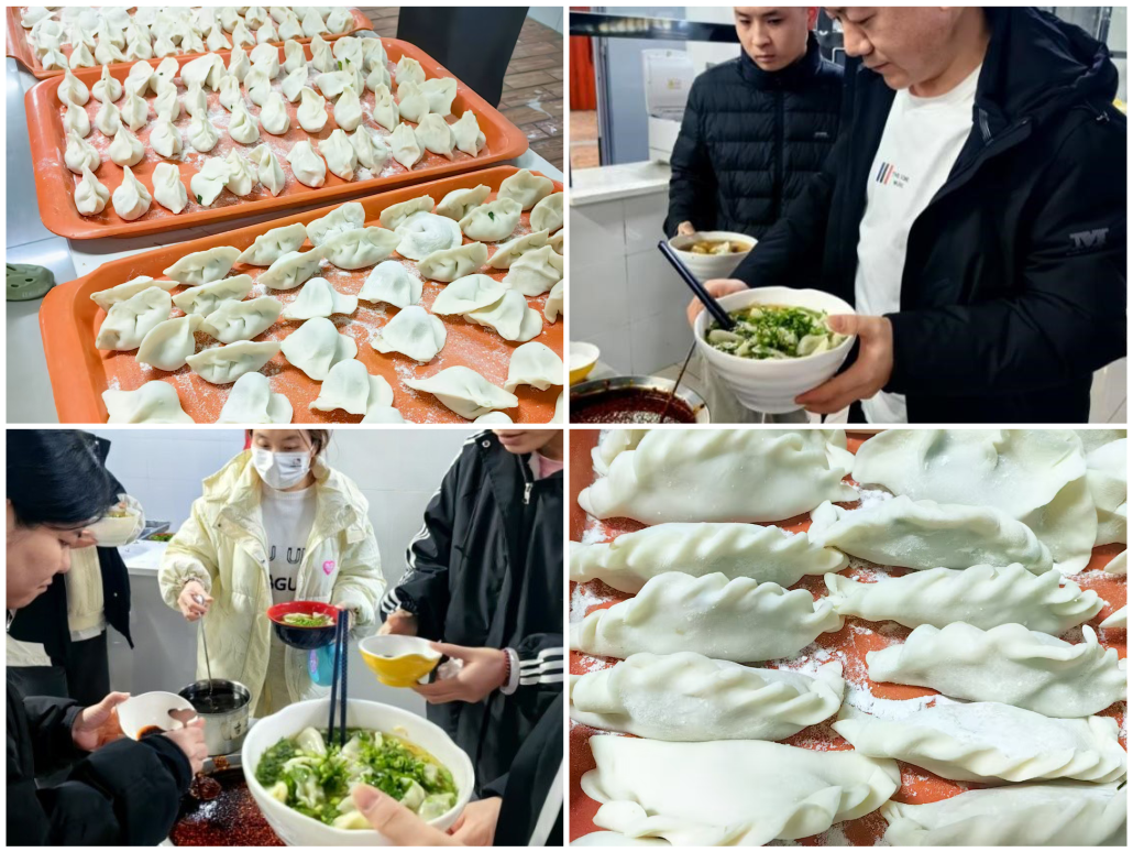 galaxy银河微电组织冬至节包饺子活动